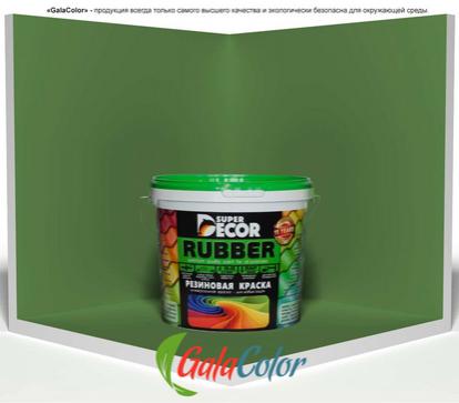 Резиновая краска Super Decor цвет №1 «Ондулин зеленый»