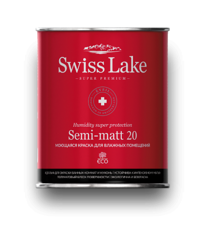 Моющаяся краска Semi-matt 20, Swiss Lake