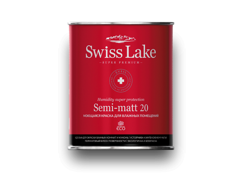Моющаяся краска Semi-matt 20, Swiss Lake