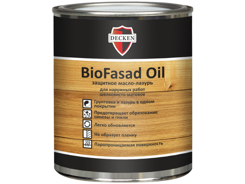 Масло-лазурь DECKEN BioFasad Oil
