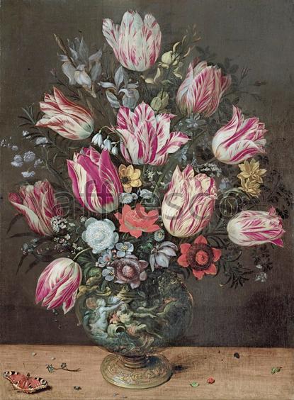 Картина: Andries Daniels and Frans Francken the Younger, Vase with Tulips