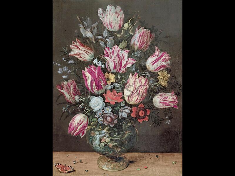 Картина: Andries Daniels and Frans Francken the Younger, Vase with Tulips