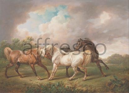 Картина: Charles Towne, Three Horses in a Stormy Landscape