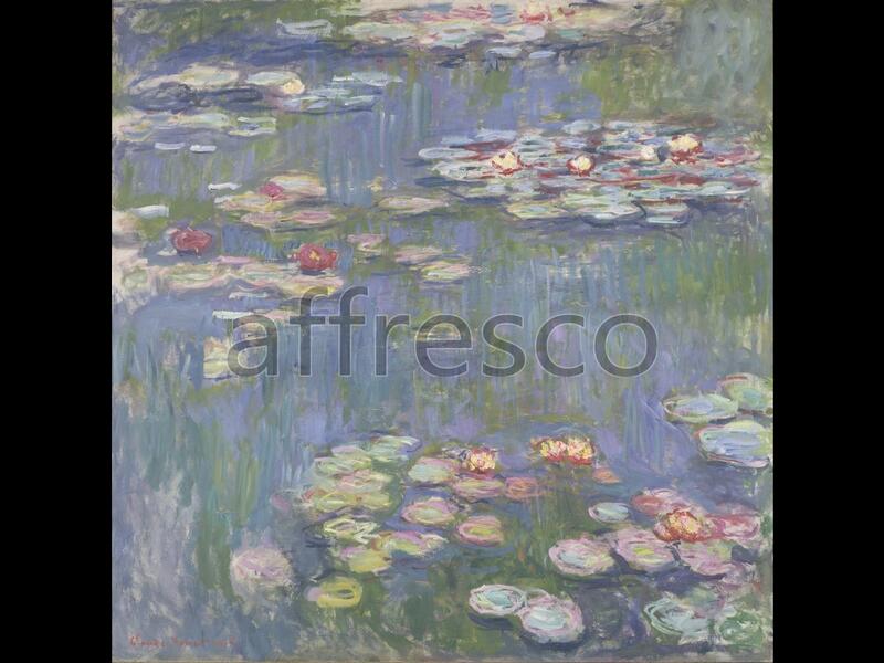 Картина: Клод Моне, Водяные лилии, кувшинки B