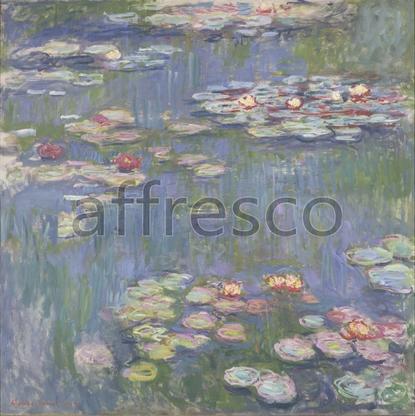 Картина: Клод Моне, Водяные лилии, кувшинки B