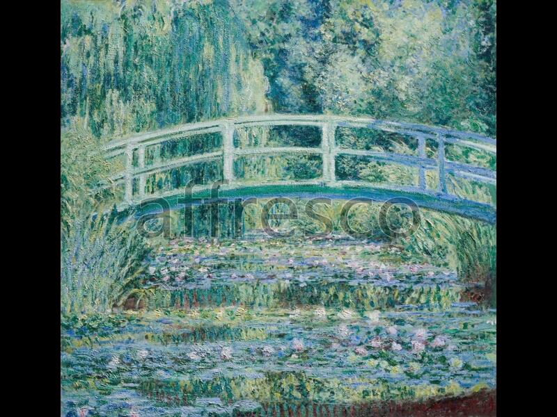 Картина: Клод Моне, Водяные лилии и японский мост