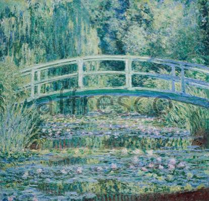 Картина: Клод Моне, Водяные лилии и японский мост