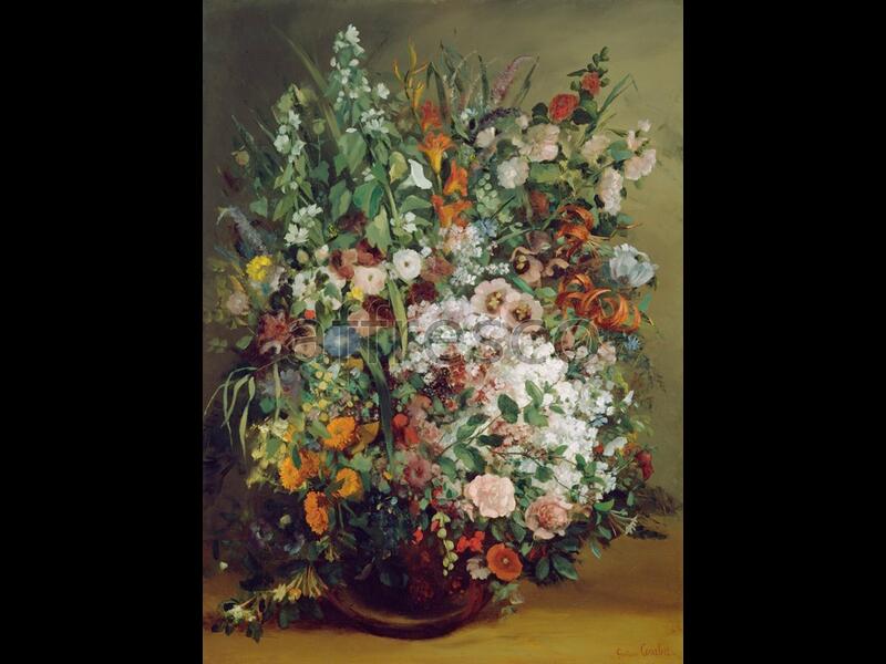 Картина: Courbet Gustave, Bouquet of Flowers in a Vase