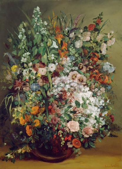 Картина: Courbet Gustave, Bouquet of Flowers in a Vase