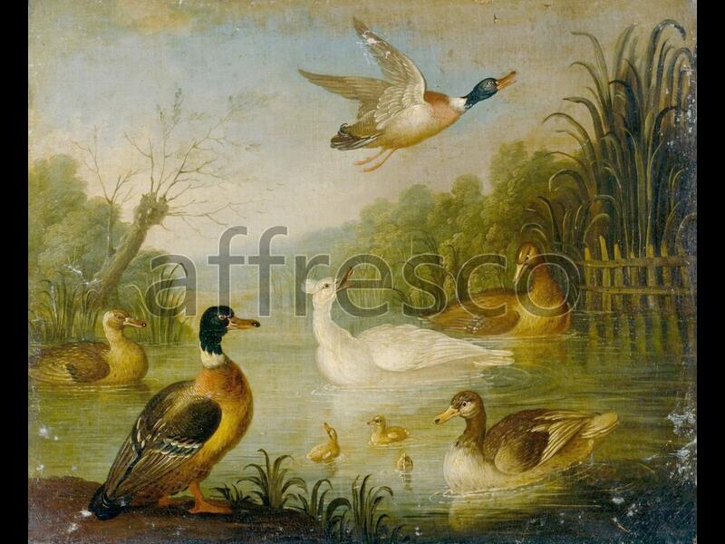 Картина: Cradock, Marmaduke Mallards on a Pond