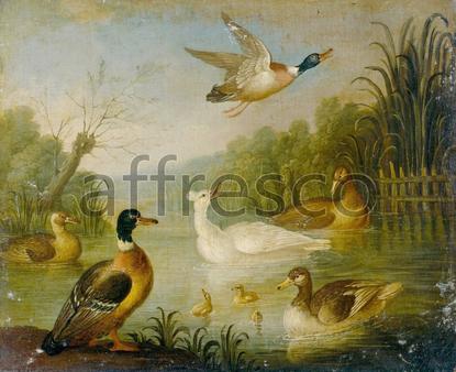 Картина: Cradock, Marmaduke Mallards on a Pond