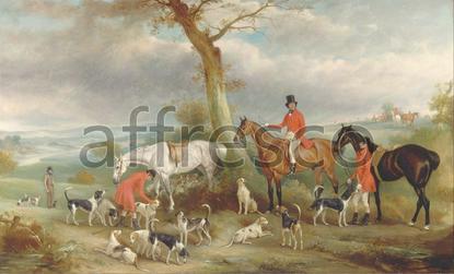 Картина: John Ferneley, Thomas Wilkinson with the Hurworth Foxhounds