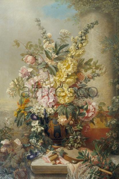 Картина: Josep Mirabent Large, Vase with Flowers