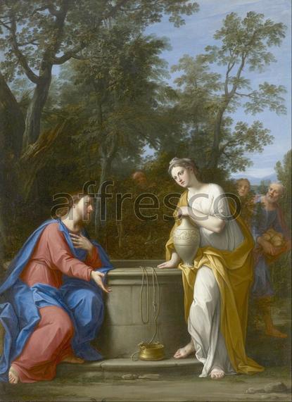 Картина: Франческини Маркантонио, Христос и женщина из Самарии