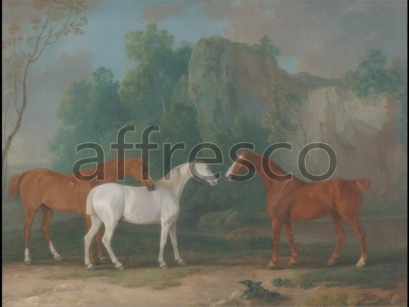 Картина: Sawrey Gilpin, Three Hunters in a Rocky Landscape
