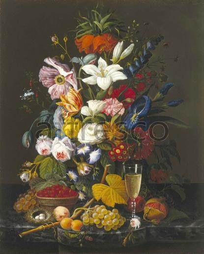 Картина: Severin Roesen, Victorian Bouquet