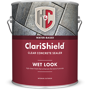 Лак-пропитка для камня и бетона H&C CLARISHIELD Water-Based Wet - Look Concrete Sealer