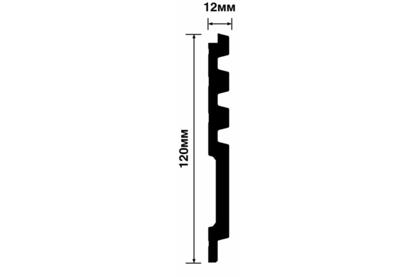 Панель LV128 BR395K HI WOOD 120,0мм х 12,0мм х 2,7м.  (16 шт.), шт.