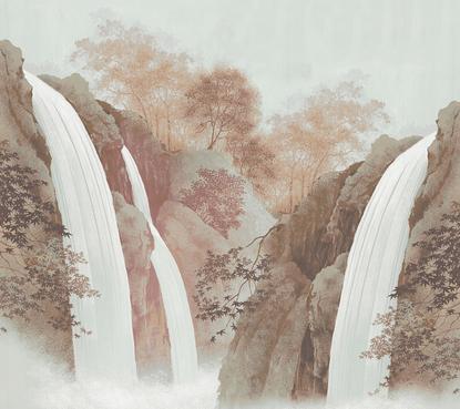 Обои флизелиновые Loymina Водопад ART5 012 коллекции Пейзаж