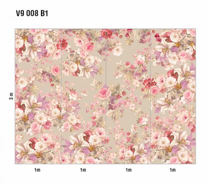 Обои флизелиновые Loymina French bouquet V9 008 B-1 коллекции Classic vol. II