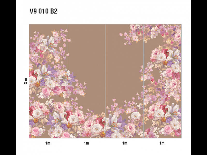 Обои флизелиновые Loymina French bouquet V9 010 B-2 коллекции Classic vol. II