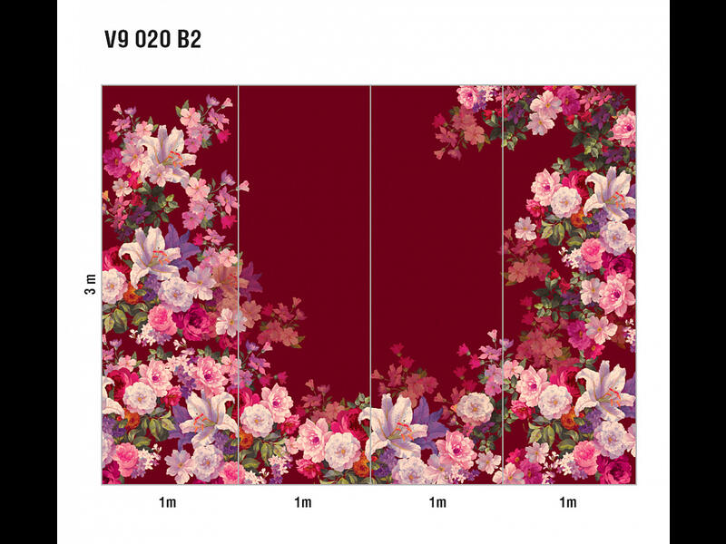 Обои флизелиновые Loymina French bouquet V9 020 B-2 коллекции Classic vol. II