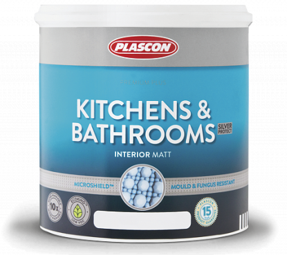 Краска для влажных помещений Plascon KITCHENS & BATHROOMS