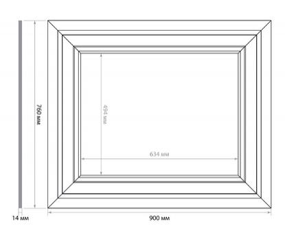 Стеновая панель DIY набор, арт. SET 002-7690 (760 х 900 х 14мм.)